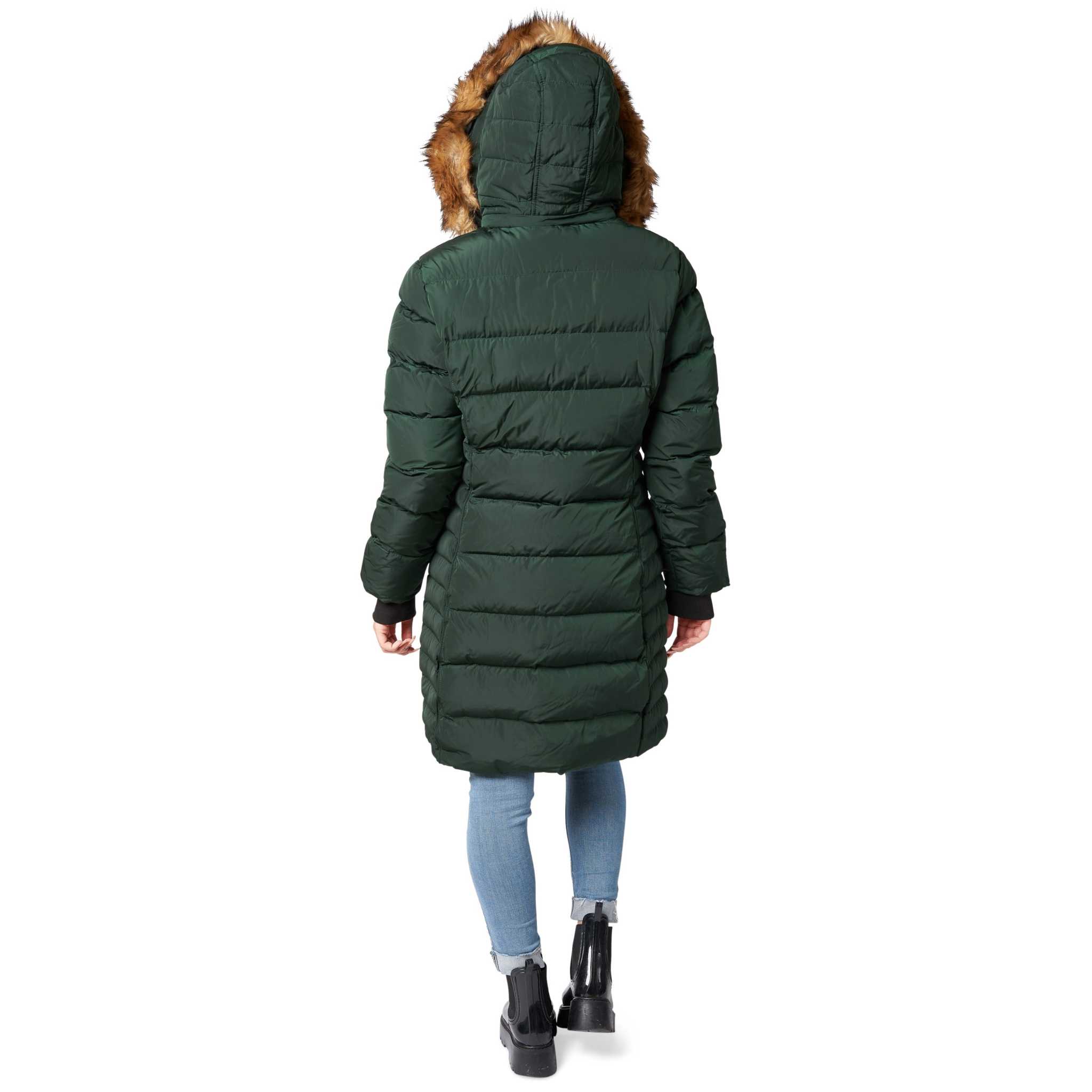 Mid length hot sale fleece coat